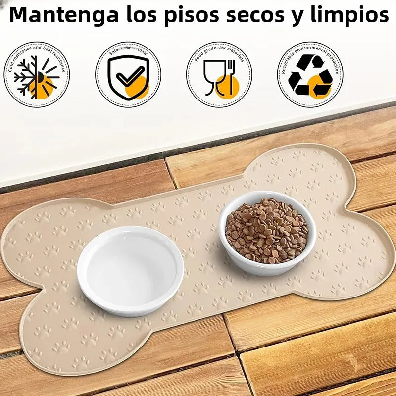Thicker Silicone Dog Feeding Mat with Raised Edge