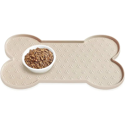 Thicker Silicone Dog Feeding Mat with Raised Edge