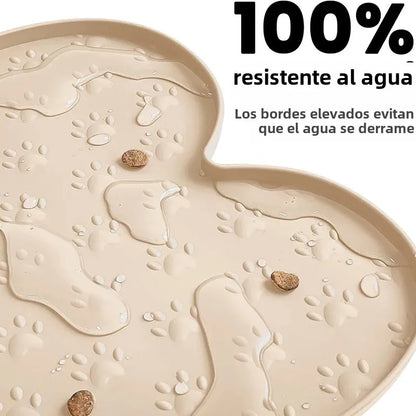 Thicker Silicone Dog Feeding Mat with Raised Edge