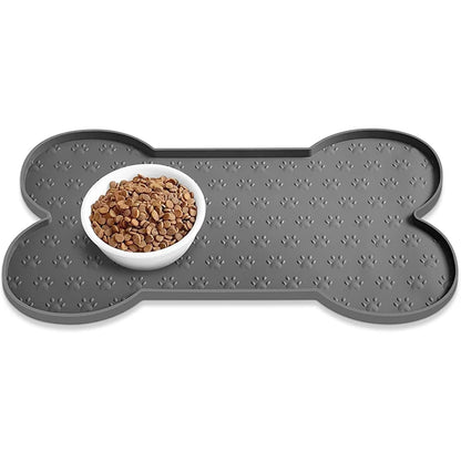 Thicker Silicone Dog Feeding Mat with Raised Edge
