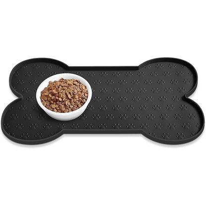 Thicker Silicone Dog Feeding Mat with Raised Edge