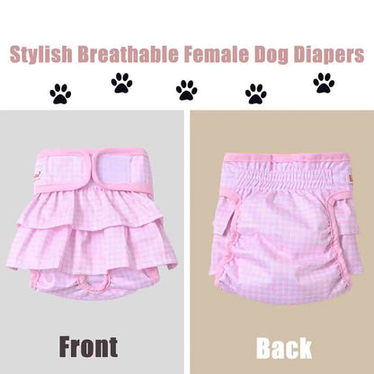 Washable Female Dog Diaper Dress