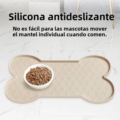 Thicker Silicone Dog Feeding Mat with Raised Edge