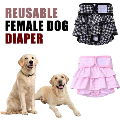Washable Female Dog Diaper Dress