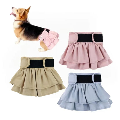 Washable Female Dog Diaper Dress
